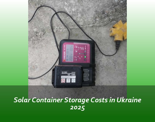 Solar Container Storage Costs in Ukraine 2025
